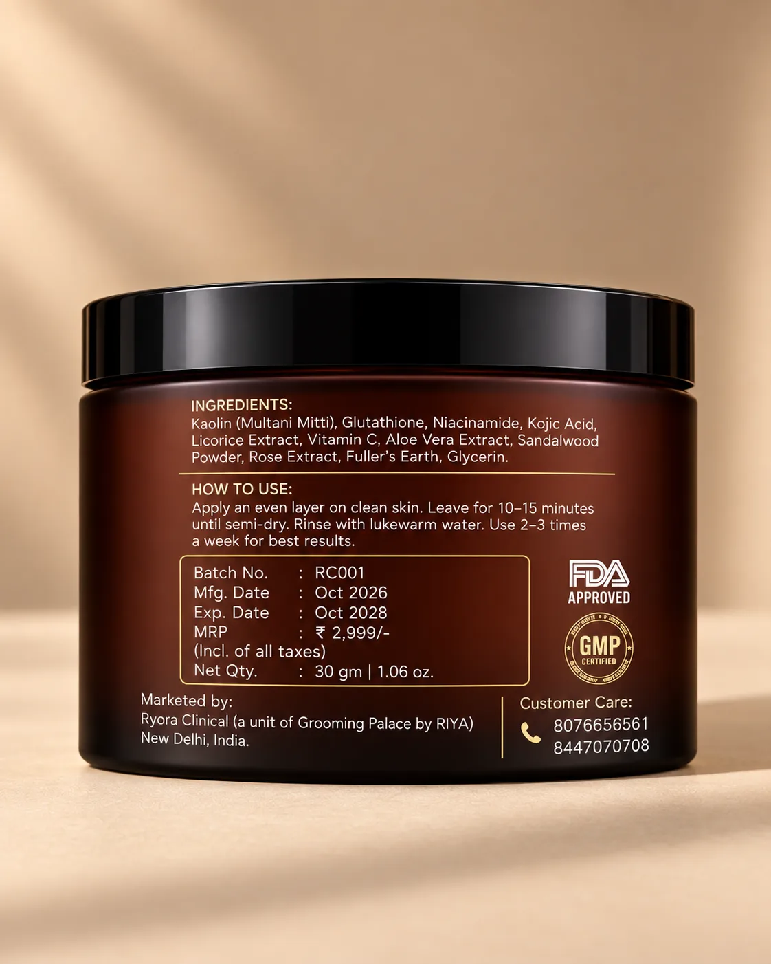 RYORA CLINICAL Body Brightening Pack