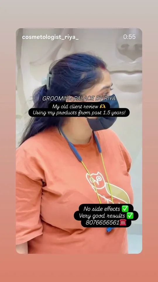 A client talking about her results