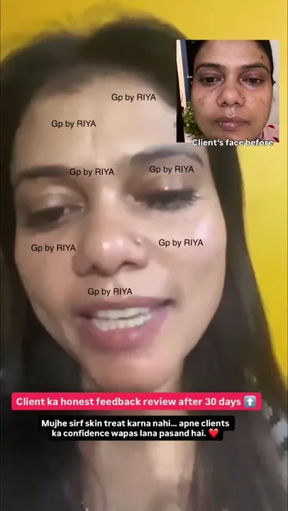 A client talking about her results